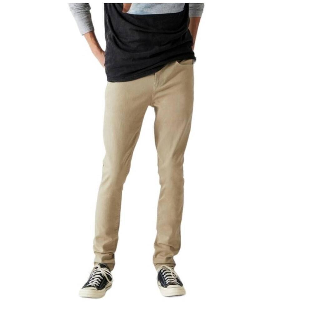 NWT Pacsun Stacked Skinny Tan Jeans Five-Pocket Slim Fit Mens 30x30